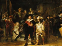 PB-Collection Schilderij Nachtwacht Multi 40 X 30 X 2 Cm