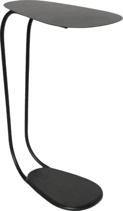 House Of Nature Bijzettafel Caba Zwart 39 X 23 X 56 Cm