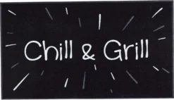 MD Entree Droogloopmat Chill And Grill Zwart 67 X 120 Cm