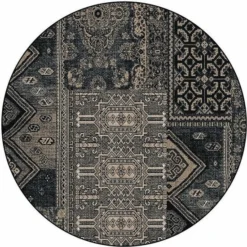 MD Entree Vloerkleed Bruin / Zwart D 100 Cm