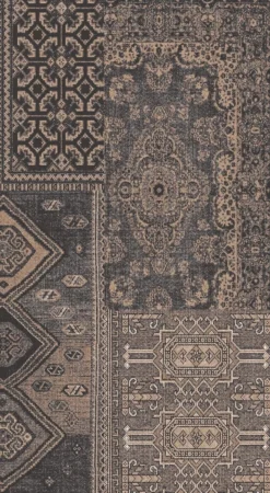 MD Entree Vloerkleed Zwart / Bruin 120 X 67 X 0,2 Cm