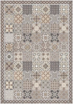 MD Entree Vloerkleed Beige / Bruin / Grijs 200 X 140 X 0,2 Cm