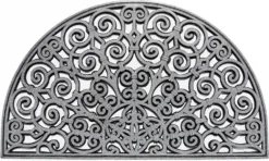 MD Entree Rubbermat Zilver 75 X 45 Cm