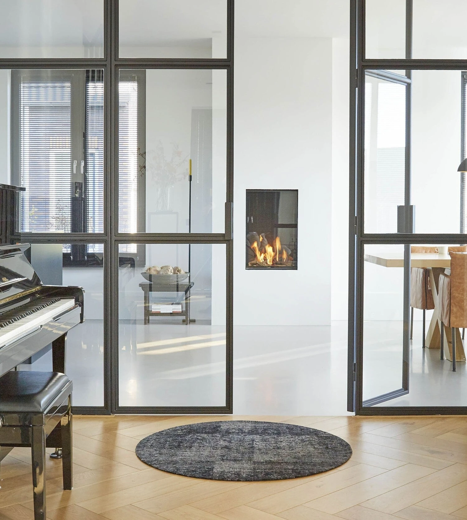 MD Entree Vloerkleed Velvet Antraciet D 100 Cm 2 MD Entree Vloerkleed Velvet Antraciet D 100 Cm - Afbeelding 2