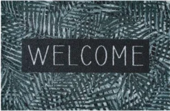 MD Entree Droogloopmat Ambiance Leaves Welcome Groen 75 X 50 Cm