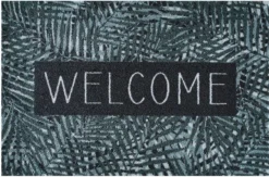 MD Entree Droogloopmat Ambiance Leaves Welcome Groen 75 X 50 Cm