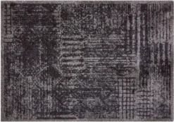 MD Entree Droogloopmat Soft And Deco Vintage Zwart 50 X 70 Cm