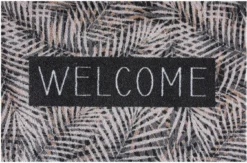 MD Entree Droogloopmat Ambiance Leaves Welcome Beige 75 X 50 Cm