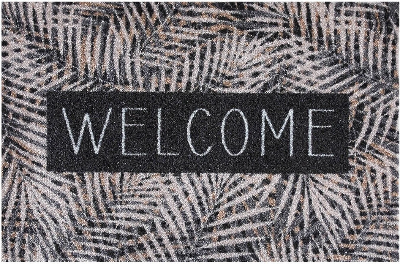 MD Entree Droogloopmat Ambiance Leaves Welcome Beige 75 X 50 Cm 1 MD Entree Droogloopmat Ambiance Leaves Welcome Beige 75 X 50 Cm