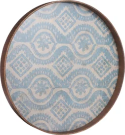 Mica Decorations Wanddecoratie Moza Blauw 50 X 50 X 4,5 Cm