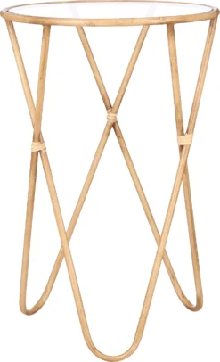 Mica Decorations Bijzettafel Gavia Bruin D 40 H 61 Cm