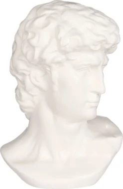 Mica Decorations Beeld Hoofd Wit 18,5 X 16,5 X 28,5 Cm