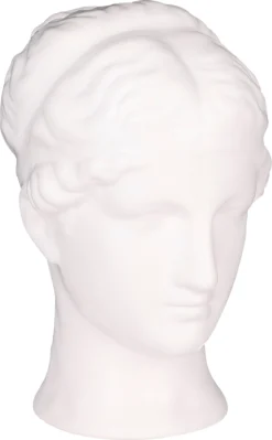 Mica Decorations Beeld Hoofd Wit 19 X 13 X 22,5 Cm