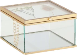 Mica Decorations Sieradendoos Gloria Goud 12 X 12,5 X 7 Cm