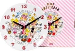 Blond Amsterdam Wandklok Even Bijkletsen D 26,3 H 2,7 Cm