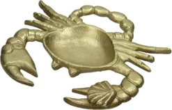 HD Collection Decoratiebord Krab Goud 20 X 17 X 3 Cm