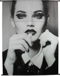 HD Collection Wandkleed Mode Zwart / Wit 140 X 170 Cm