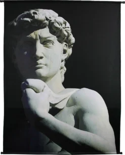 HD Collection Wandkleed David Zwart / Wit 146 X 110 Cm