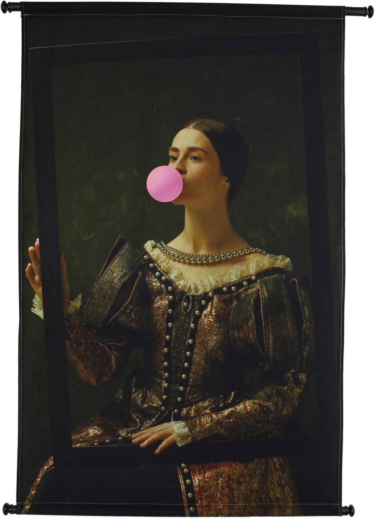 HD Collection Wandkleed Kauwgom Zwart / Wit 83 X 110 Cm 1 HD Collection Wandkleed Kauwgom Zwart / Wit 83 X 110 Cm