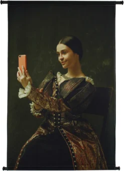 HD Collection Wandkleed Mobiel Bruin 83 X 110 Cm