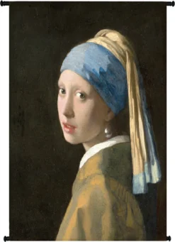 HD Collection Wandkleed Lady Pearl Zwart / Wit 140 X 170 Cm