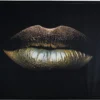 HD Collection Wandkleed Glamour Kiss Zwart / Wit 146 X 110 Cm