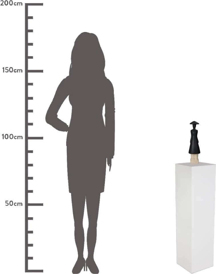 HD Collection Beeld Zwart 9 X 8 X 31,5 Cm 5 HD Collection Beeld Zwart 9 X 8 X 31,5 Cm - Afbeelding 5