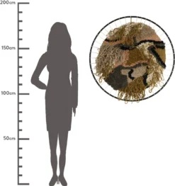 HD Collection Wandhanger Multi D 98 H 2 Cm -Decori Meubelen Winkel 8719533278931 4