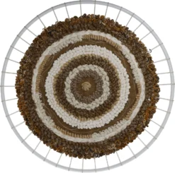 HD Collection Wandhanger Bruin / Wit D 78 H 2 Cm