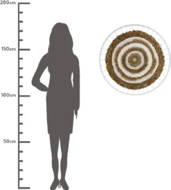 HD Collection Wandhanger Bruin / Wit D 78 H 2 Cm -Decori Meubelen Winkel 8719533278948 4