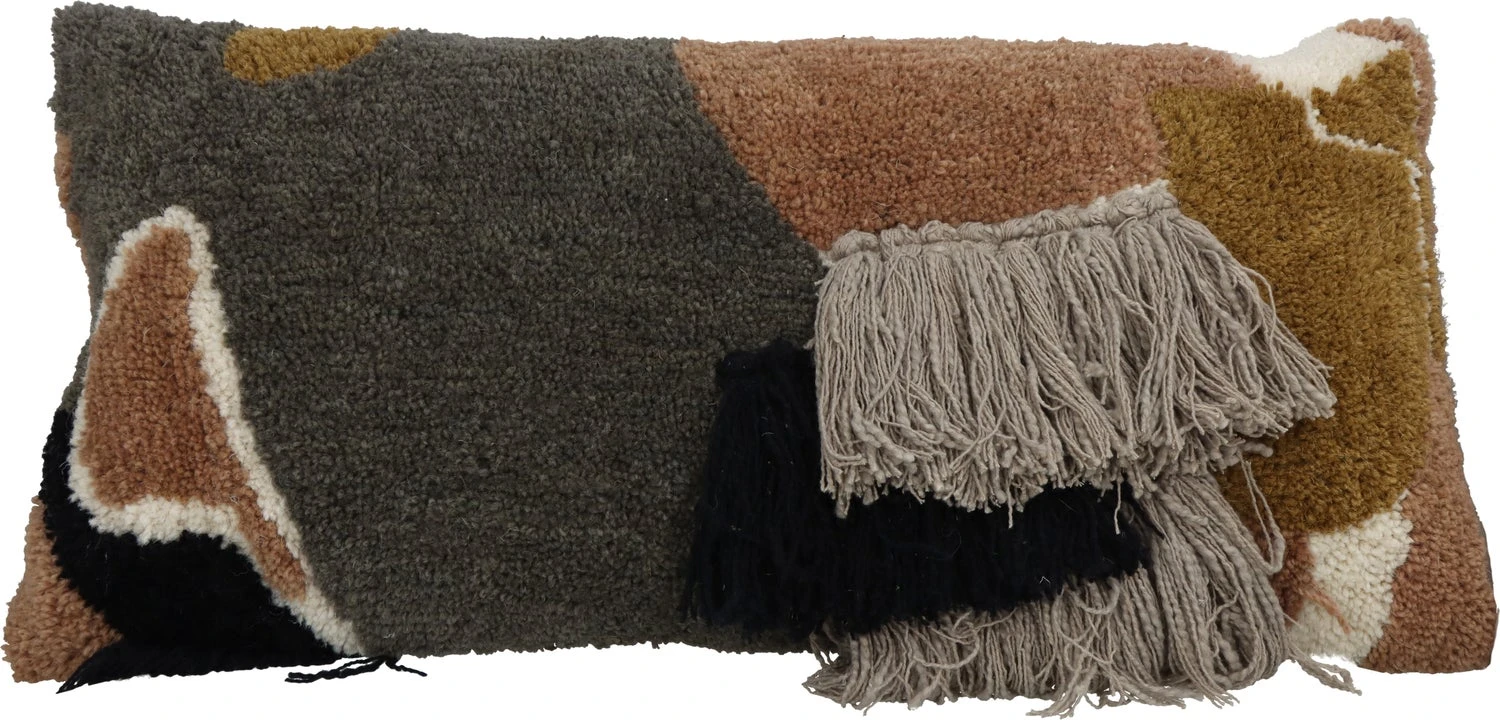 HD Collection Sierkussen Bruin / Grijs 35 X 70 Cm 1 HD Collection Sierkussen Bruin / Grijs 35 X 70 Cm