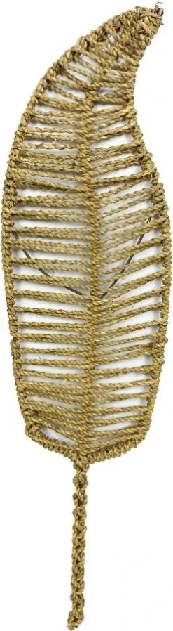 Dijk Natural Collections Wandhanger Blad Naturel / Geel 27 X 1 X 118 Cm