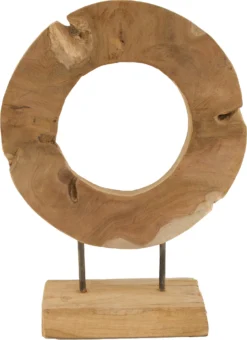 Dijk Natural Collections Beeld Cirkel Naturel 28 X 10 X 38 Cm