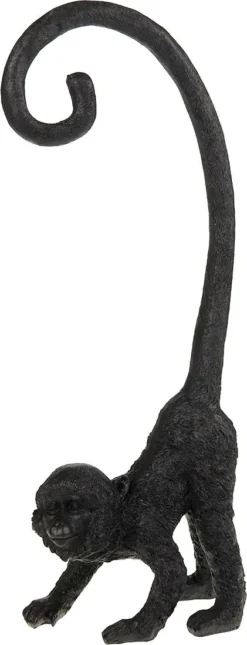Dijk Natural Collections Beeld Aap Zwart 15,5 X 9 X 45,5 Cm