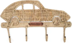 Rivièra Maison Kapstok Rustic Rattan Naturel 30 X 5 X 16 Cm