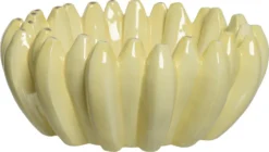 Decoris Decoratieschaal Dolomiet Geel 30 X 29,4 X 12,5 Cm