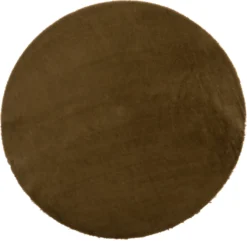 Intratuin Vloerkleed Imitatiebont Konijn Groen D 120 Cm