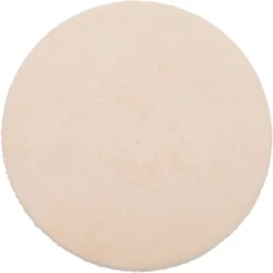 Intratuin Vloerkleed Imitatiebont Konijn Wit D 80 Cm