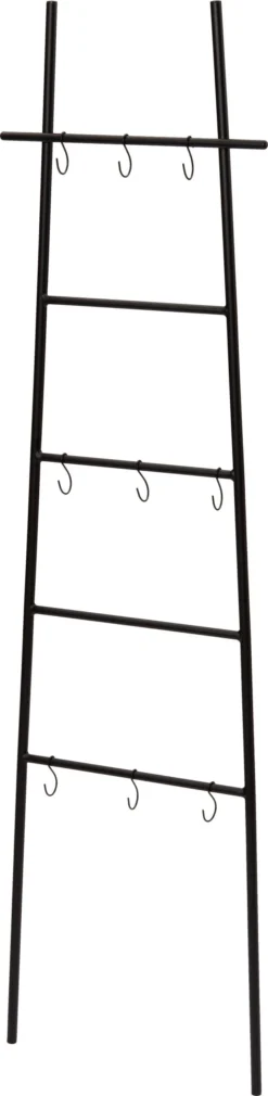 Intratuin Decoratieladder Zwart 45 X 1 X 160 Cm