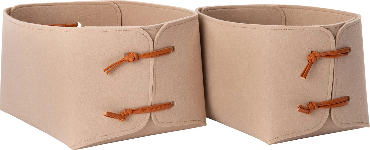 Intratuin Opbergmand Ryo Beige 30 X 25 X 23 Cm 2 Intratuin Opbergmand Ryo Beige 30 X 25 X 23 Cm - Afbeelding 2