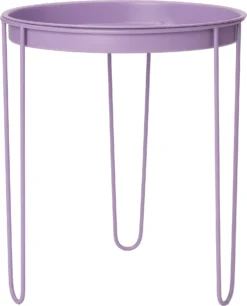 Intratuin Bijzettafel Tray Paars D 32 H 34 Cm