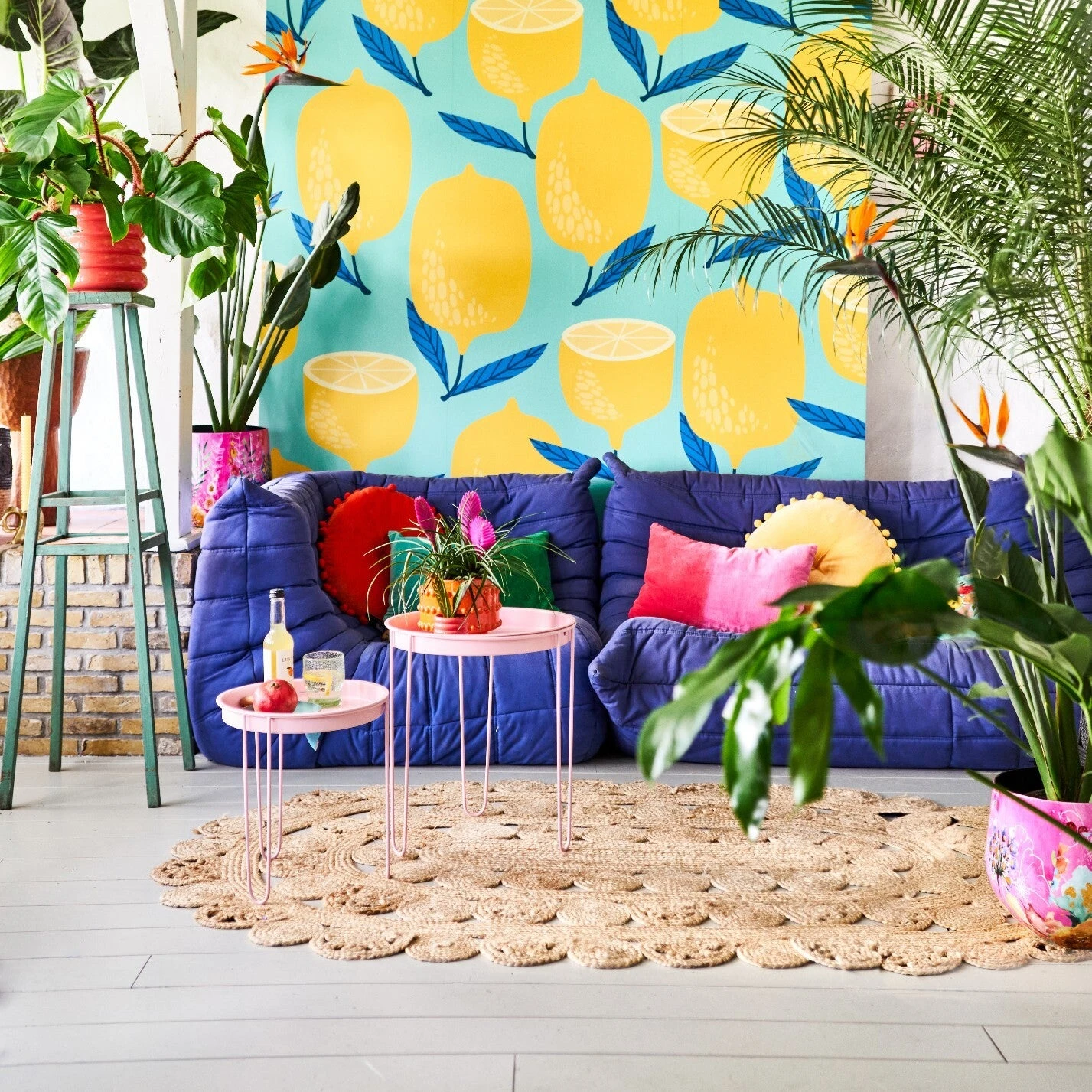 Intratuin Bijzettafel Tray Roze D 32 H 34 Cm 4 Intratuin Bijzettafel Tray Roze D 32 H 34 Cm - Afbeelding 4