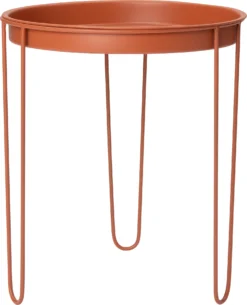 Intratuin Bijzettafel Tray Terracotta D 39 H 45 Cm