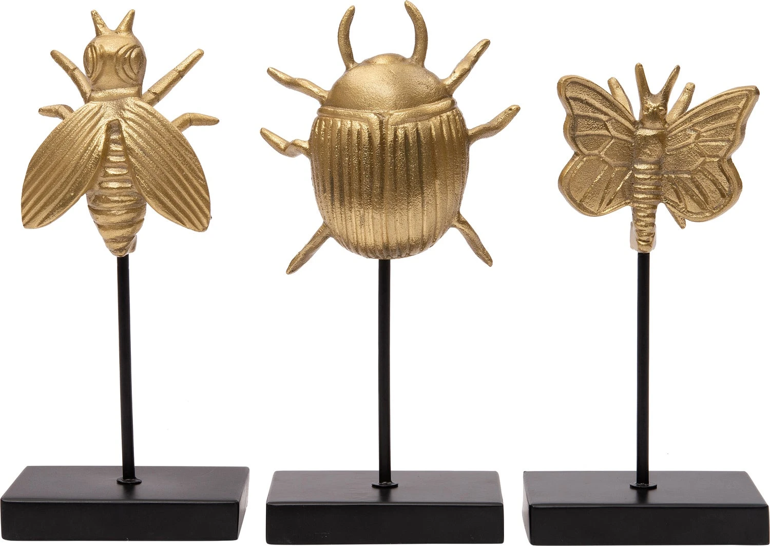 Intratuin Beeld Op Voet Mot Tyr Goud 13 X 9 X 16 Cm 2 Intratuin Beeld Op Voet Mot Tyr Goud 13 X 9 X 16 Cm - Afbeelding 2