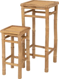 Intratuin Bijzettafel Tropisch 35 X 35 X 76 Cm -Decori Meubelen Winkel 8720196118021 4