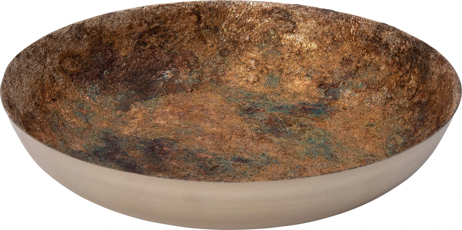 Intratuin Decoratiebord Goud / Zilver D 32 H 6 Cm 1 Intratuin Decoratiebord Goud / Zilver D 32 H 6 Cm