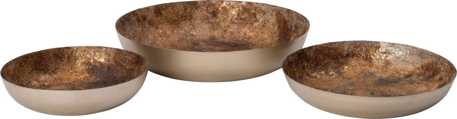 Intratuin Decoratiebord Goud / Zilver D 32 H 6 Cm 2 Intratuin Decoratiebord Goud / Zilver D 32 H 6 Cm - Afbeelding 2