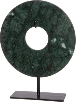 Intratuin Beeld Op Voet Mellin Cirkel Groen 25 X 7 X 32 Cm