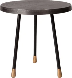 Intratuin Bijzettafel Kinzo Grijs / Zwart D 40 H 40 Cm