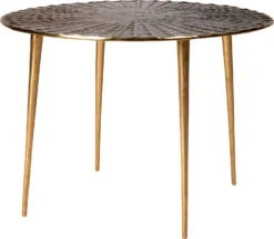 Intratuin Bijzettafel Rei Goud / Zwart D 61 H 45 Cm